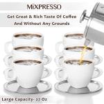 Mixpresso Stainless Steel French Press Coffee Maker 27 Oz 800ml, Double Wall Insulated French Press Stainless Steel, Built-In Thermometer, Easy Clean Tea Brewer, Easy Press Durable Metal Coffee Press