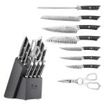 Cangshan KURO Series 12-Piece Knife Block Set, High Carbon X-7 Damascus Steel, 504340