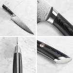 Cangshan KURO Series 12-Piece Knife Block Set, High Carbon X-7 Damascus Steel, 504340