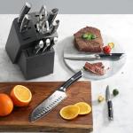 Cangshan KURO Series 12-Piece Knife Block Set, High Carbon X-7 Damascus Steel, 504340