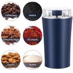 Electric Coffee Bean Grinder, Coffee Spice Grinder, 300W Nut Electric Grinders with 304 Stainless Steel Blades, One Touch Operation for Coffees Mill Home Use or Kitchen (Blue)
