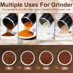 Electric Coffee Bean Grinder, Coffee Spice Grinder, 300W Nut Electric Grinders with 304 Stainless Steel Blades, One Touch Operation for Coffees Mill Home Use or Kitchen (Blue)