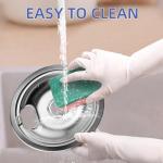 W10196406 and W10196405 Chrome Stove Burner Drip Pan Set for Whirlpool Amana Maytag Magic-Chef Kenmore Electric Range with Locking Slot, Includes 2 6-Inch and 2 8-Inch Drip Bowls