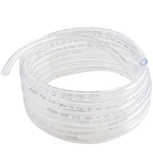 Proper Pour - Clear Vinyl Plastic Tubing - Food-Grade & Flexible PVC Tube for Beer Line, Kegerator Accessories, Wine, Aquarium & Water Hose, Fuel Line, Drip Irrigation & More, 3/16" ID 7/16" OD, 25 Ft