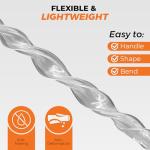 Proper Pour - Clear Vinyl Plastic Tubing - Food-Grade & Flexible PVC Tube for Beer Line, Kegerator Accessories, Wine, Aquarium & Water Hose, Fuel Line, Drip Irrigation & More, 3/16" ID 7/16" OD, 25 Ft