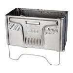 UCO Flatpack Smokeless Firepit and Grill –Portable Firepit- Stainless Steel- Woodburning- for Picnics, Beach, Backyard, and Camping- with Nylon Carry Bag