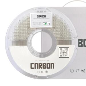 Certified Food Grade PETG 3D Printer Filament - CARBON by Comfy Materials - Lab Tested FDA Compliant Food Safe, 1.75mm, 1kg, Accuracy: +/- 0.02 (Semi-Transparent)