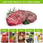 Bonsenkitchen Precut Vacuum Food Sealer Bags 100 Pint 6" x 10", BPA Free, Commercial Grade Textured Food Vacuum Sealer Bag, Thick Embossed Bags for Food Storage and Sous Vide Cooking VB3204