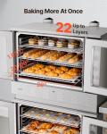VEVOR Double Deck Gas Convection Oven, 14 cu.ft Full-Size Commercial Convection Oven, 40,000 BTU x 2 Powerful Burners, Natural Gas Commercial Ovens with Two Fan Modes, for Bakery, Restaurant & Kitchen