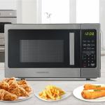 Farberware FM09WEISS Microwave, 0.9 Cu. Ft, Stainless Steel