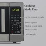 Farberware FM09WEISS Microwave, 0.9 Cu. Ft, Stainless Steel