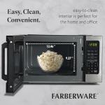 Farberware FM09WEISS Microwave, 0.9 Cu. Ft, Stainless Steel
