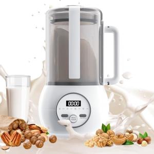 Nut Milk Maker with Delay Start & Auto Cleaning, 50oz Almond, Soy, Oat Milk, Baby Food & Soup Maker, for Homemade Plant-Based & Non-Dairy Drinks, with Keep Warm Function