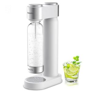 Philips Sparkling Water Maker, Soda Streaming Machine with Quick Twist Bottle, 1L BPA free PET Carbonating Bottle, Soda Maker Compatible with 60L CO2 Carbonator (NOT Included), ADD4902BKOQ/37