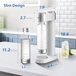 Philips Sparkling Water Maker, Soda Streaming Machine with Quick Twist Bottle, 1L BPA free PET Carbonating Bottle, Soda Maker Compatible with 60L CO2 Carbonator (NOT Included), ADD4902BKOQ/37