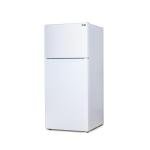 BLACK+DECKER 18.1 Cu. Ft. Top Mount Refrigerator with Ice Maker, 2-Door Refrigerator with Top Freezer, Freezer with Icemaker and Adjustable Temperature Control, ENERGY STAR, BR1810HIMW, White