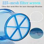 Greek Yogurt Strainer Yogurt Strainer with Strainer Cloth, for home use or small batch (450 grams) for thick Greek yogurt or cheese, 6 * 6 * 5.5 inches, clear, with lid, easy to clean