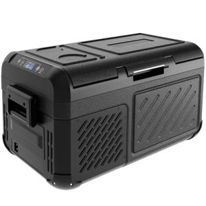 EUHOMY 12 Volt Refrigerator, 19 QT(18 L) Portable Freezer, Electric Cooler -4℉~68℉, 12V Car Fridge Reversible Door, Portable Freezer 12/24V DC & 100-240V AC for Camping, Truck, Travel