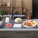 Food Warming Mat 24x16inch Surface Heating for Food Party Buffet Daily Use, Portable Electric Silicone Defrosting Tray, Hot Plate Keep Food Warm (Gray)