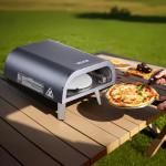 VEVOR Propane Outdoor Pizza Oven, 12 in Auto Rotating Propane Gas Pizza Ovens, Portable Pizza Cooker with Electric Rotation System, Carry Bag, Pizza Maker for Outside Backyard Patio Camping, Black