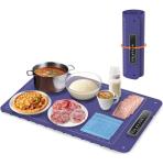 Warming Mat for Food, Electric Warm Tray, Full Surface Heating Food Warmer, 4 Temperature Levels, 5 Hours Auto Shut-Off Function, for defrosting, Buffets, Parties, Holidays and Everyday Use, Blue
