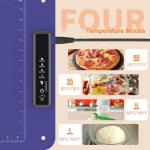 Warming Mat for Food, Electric Warm Tray, Full Surface Heating Food Warmer, 4 Temperature Levels, 5 Hours Auto Shut-Off Function, for defrosting, Buffets, Parties, Holidays and Everyday Use, Blue