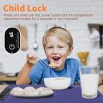 Warming Mat for Food, Electric Warm Tray, Full Surface Heating Food Warmer, 4 Temperature Levels, 5 Hours Auto Shut-Off Function, for defrosting, Buffets, Parties, Holidays and Everyday Use, Blue