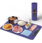 Warming Mat for Food, Electric Warm Tray, Full Surface Heating Food Warmer, 4 Temperature Levels, 5 Hours Auto Shut-Off Function, for defrosting, Buffets, Parties, Holidays and Everyday Use, Blue