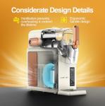 VIBOFROST 9-in-1 Slushie Machine for Home,88oz Frozen Drink Maker with Rapid Cooling&Auto-Clean,Quiet Ice Slush Maker for Margaritas,Milkshakes,Frappés&More, Perfect for Parties (Ivory)