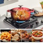 Enameled Cast Iron Dutch Oven with Lid, 6 QT Dutch Oven Pot for Bread Baking, Heavy Duty Cast Iron Pot for Braising, Cook, Bake, Oven Safe across All Cooktops (Red,6 QT)