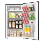 ARCTIC CHEF ACFR335, 3.2 Cu Ft Compact Design Mini Fridge with Freezer, Stainless, Black SS