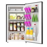 ARCTIC CHEF ACFR335, 3.2 Cu Ft Compact Design Mini Fridge with Freezer, Stainless, Black SS