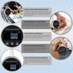 Digital Measuring Wheel USB Rechargeable 652.8ft/199m High Precision Measurement with LCD Display Portable Smart Distance Measurer for Flat Curved Diameter Irregular Surfaces