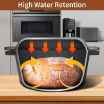 WOKINS,2-in-1 Pre-Seasoned Cast Iron Dutch Oven Pot with Skillet Lid Cooking Pan,Cast Iron Skillet Cookware Pan Set with Dual Handles Indoor Outdoor for Bread baking, Frying, Camping, BBQ,5QT.