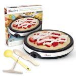 Euro Cuisine 12-Inch Electric Crepe Maker with Accessories