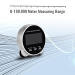 Digital Measuring Wheel USB Rechargeable 652.8ft/199m High Precision Measurement with LCD Display Portable Smart Distance Measurer for Flat Curved Diameter Irregular Surfaces
