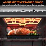 Garvee Wall Oven 30 in Single Wall Ovens Electric Built-in Convection Oven, 3800W, 4.8 Cu.Ft. Broil Bake Roast Function, Safety Lock, LED Display, Touch Control, Timer for Kitchen Cabinetry