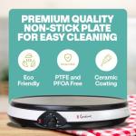 Euro Cuisine 12-Inch Electric Crepe Maker with Accessories