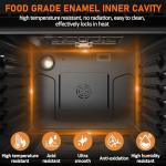 Garvee Wall Oven 30 in Single Wall Ovens Electric Built-in Convection Oven, 3800W, 4.8 Cu.Ft. Broil Bake Roast Function, Safety Lock, LED Display, Touch Control, Timer for Kitchen Cabinetry