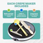Euro Cuisine 12-Inch Electric Crepe Maker with Accessories