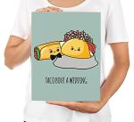 Andaz Press Funny Wedding Jumbo Card, Taco Bout A Wedding 8.5 x 11 inch Blank Congratulations Greeting Card with Envelope, Humour, Rude Card for Newlyweds, Bride and Groom, 1-Pack