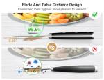 Paring Knife Set, 2PCS Small Kitchen Knives for Fruit, 3.8 Inch Fruit Knives and 2.75 Inch Bird Beak Peeling Knife, Premium Germany Stainless Steel Ergonomic Handle, Elegant Black Ideal for Gift