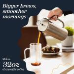 ESPRO P7 French Press Coffee Maker - Double-Walled Stainless Steel Insulated with Micro-Filter, 32 Ounces, Brushed Stainless Steel