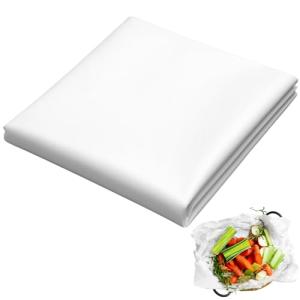 Humyoun 15 Pcs Cooking Papers 24" x 24" Vegetable Cooking Parchment Non-stick, Reusable Parchment Sheets with Silicone for Steaming, Boiling, Baking