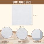 Humyoun 15 Pcs Cooking Papers 24" x 24" Vegetable Cooking Parchment Non-stick, Reusable Parchment Sheets with Silicone for Steaming, Boiling, Baking