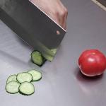 BILLAMB Stainless Steel Cutting Boards for The Kitchen, Suitable for Meat, Fruits, Vegetables, Bread, and Baking Large-sized Cutting Boards (50 x 50cm/19.7 x 19.7 in)