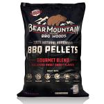 Bear Mountain All Natural Wood Pellets for Smoker, Grill & BBQ, 40 Lbs, Gourmet Blend - Premium Hardwood Barbecue Pellets for Indoor and Outdoor Grilling