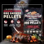 Bear Mountain All Natural Wood Pellets for Smoker, Grill & BBQ, 40 Lbs, Gourmet Blend - Premium Hardwood Barbecue Pellets for Indoor and Outdoor Grilling