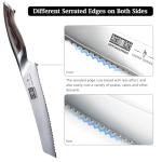 HOSHANHO Bread Knife 8 inch, Japanese High Carbon Stainless Steel Serrated Bread Knife, Professional Bread Cutting Knife for Homemade Bread