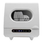 Countertop Dishwasher, 5 Washing Programs Portable Dishwasher, 360°Rotation Flushing Wash Fruit Machine, High-Temp wash Dishwasher for Homes Kitchen Apartments Dormitories Campers Rvs